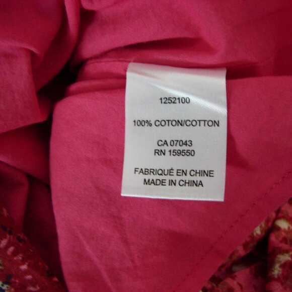 Floral Boho Babydoll Maxi Dress Pink Sweetheart Neckline Sleeveless Medium - Picture 15 of 15